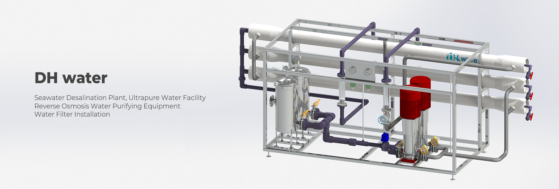 Planta de ósmosis inversa DH Water — Seawater Desalination Plant