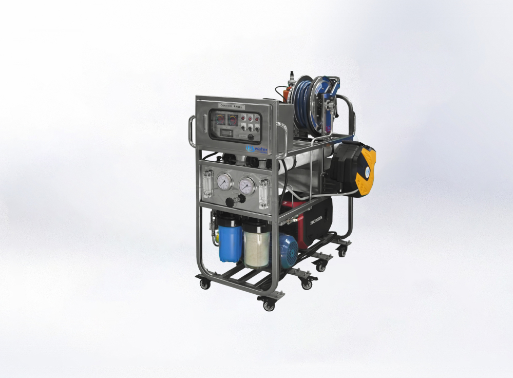 DH-SWRO-150 — Equipo móvil con ruedas para agua de mar