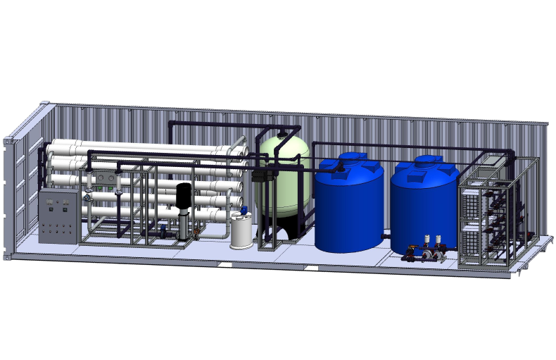Sistema de reutilización industrial en contenedor DH Water